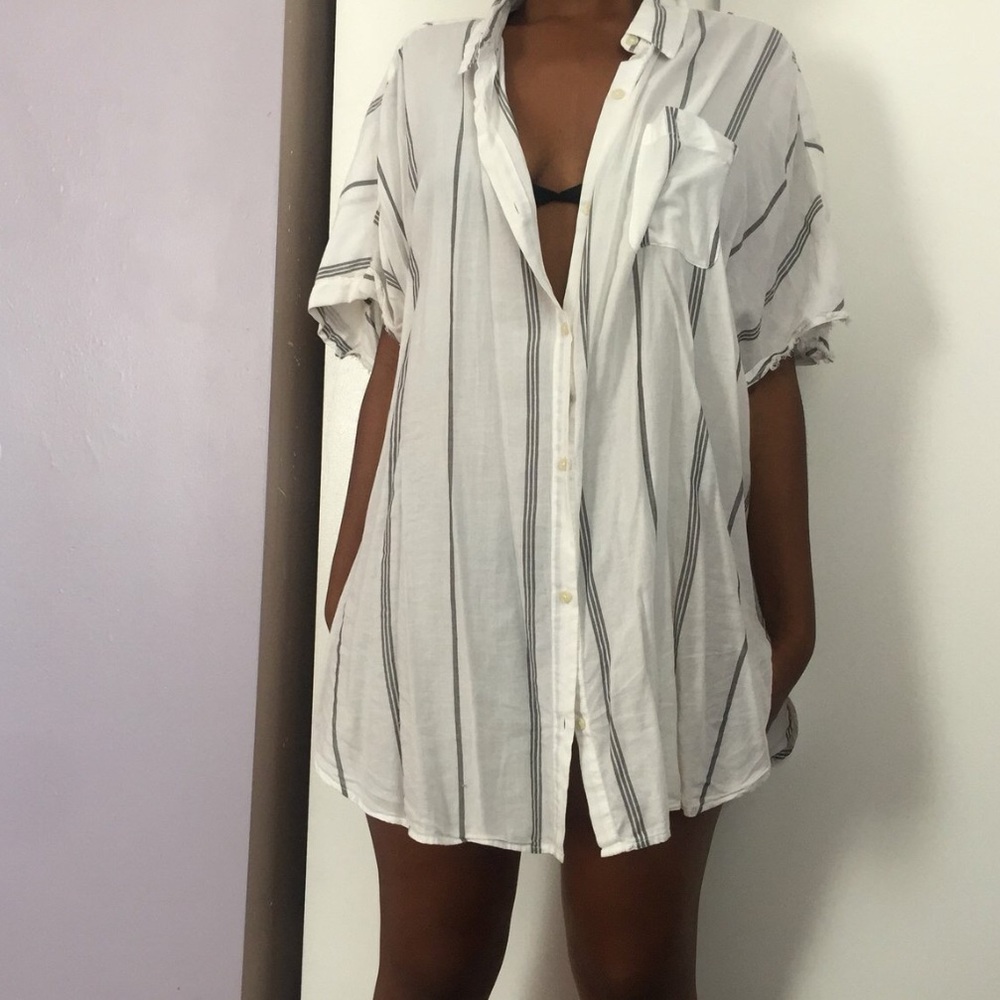 BDG striped button down